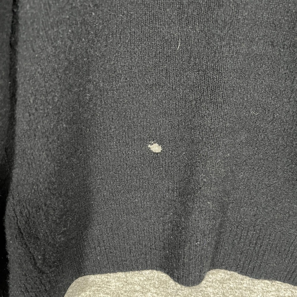 Frenckenberger Sweater Womens XS Black Pure Cashmere Open Front Cropped Cardigan - Picture 7 of 8